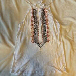 New York and Company White Tank Top Size M